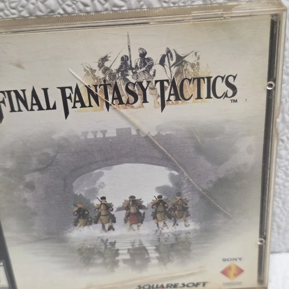Final Fantasy Tactics PlayStation 1 PS1 Black Label (Playstation, 1998) Complete